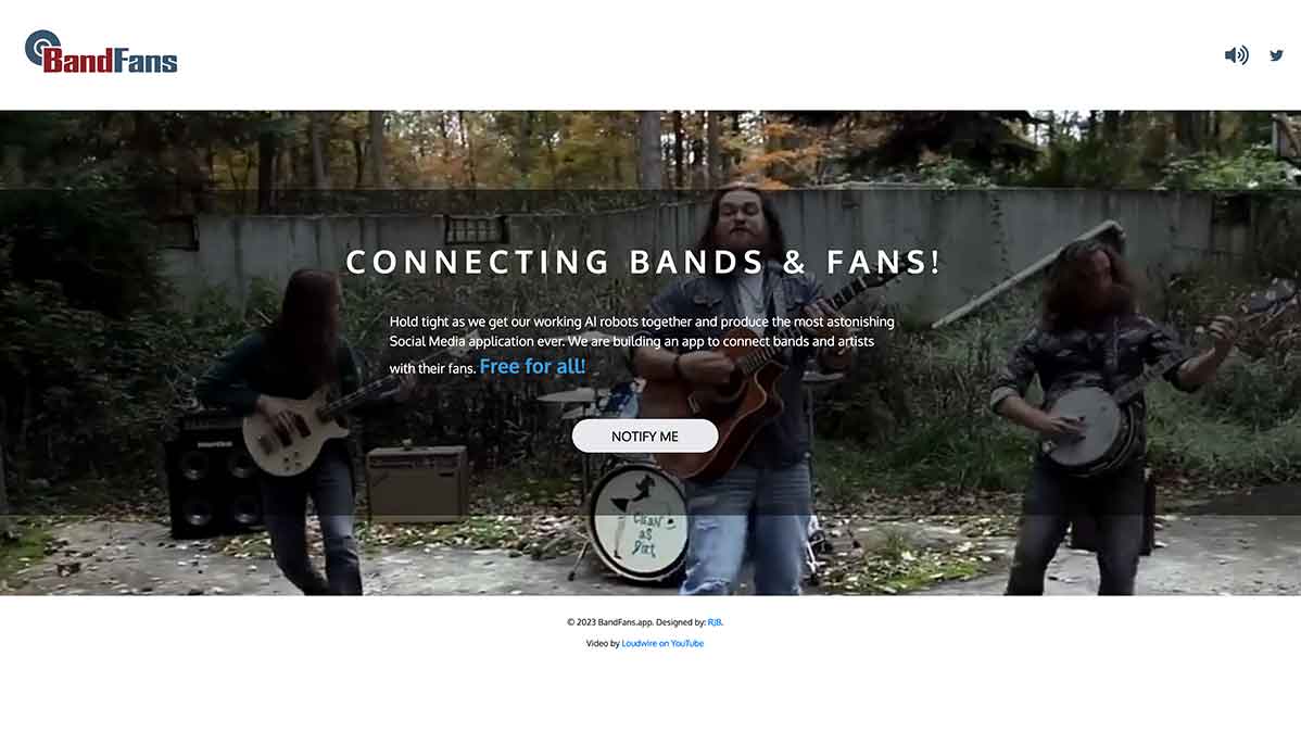 Robert's Portfolio BandFans Coming Soon
